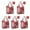 Red Christmas Snowflake, variant on 5 Pack Foldable Shopping Bag,Red Christmas Snowman Pattern Reusable Grocery Bags with Pockets,Large Reusable Tote Bags with Handles Waterproof & Lightweight