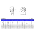 thumbnail image 4 of cSeao 100pcs M3 Nylon Inserted Self Locking Nuts 304 Stainless Steel, 4 of 4