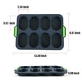 thumbnail image 3 of iPstyle Baguette Pan Silicone French Bread Loaf Baking Mould Hot Dog Molds Easy Cleaning Care, 3 of 7