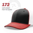 thumbnail image 2 of Richardson Pulse Sportmesh with R-Flex Cap, L-XL, Royal-Charcoal-Black Tri, 2 of 6
