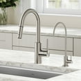 thumbnail image 2 of KRAUS Oletto™ Pull-Down Kitchen Faucet and Purita™ Water Filter Faucet Combo in Spot Free Stainless Steel, 2 of 11