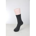 thumbnail image 2 of Lian LifeStyle Cute, Perfect Fit, Cozy Men's 1 Pair Wool Blend Crew Socks With a Wide Size 6-9Black, 2 of 2
