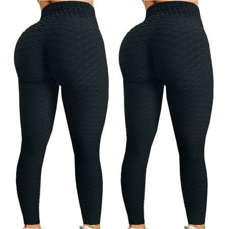 

ELFINDEA Shapewear Yoga Pants Bubble Hip Lifting Exercise Fitness Running High Waist 2PCS Plus Size Body Suits for Womens Multi-color 3X