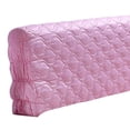 thumbnail image 3 of Cabecero de cama de seda de lujo a prueba de polvo con funda extraíble, romántico y decorativo para dormitorio. Rosado, 3 of 8