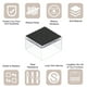 thumbnail image 3 of Protectores de piso para patas de silla Uxcell, tapas de cubierta para patas de silla de fieltro para pisos de madera de 1.5"x1.5" 12 piezas, 3 of 7