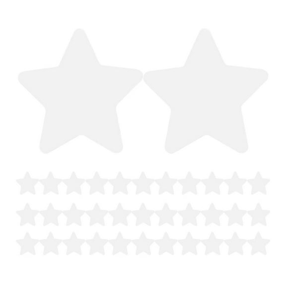 PTOOTP 200Pcs Hanging Star Decorations White Cardstock for Classroom and Festive Occasions