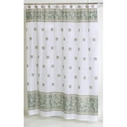 "Windsor" Fabric Shower Curtain in Jade