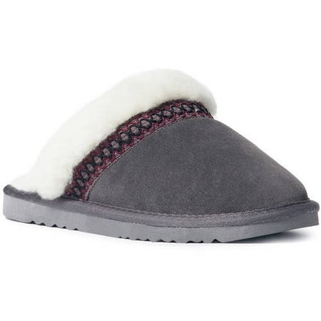 MUK LUKS Womens Dawn Suede Scuff Slipper