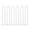 White, variant on 6-Pack 100cm/39.37in Stair Post, U-Shaped Straight Column, Iron Railing Baluster, Side Mount Installation, Powder Coated Rust Resistant Finish for Staircase Safety