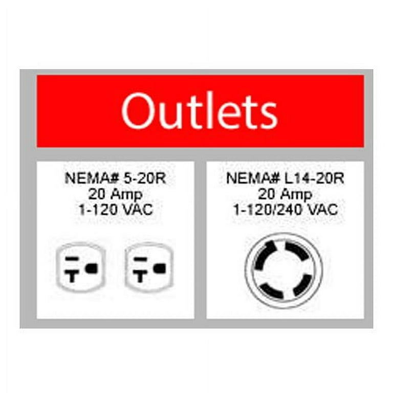 Generac 5982 - 3250-Watt Gasoline Powered Portable Generator, 49