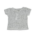 thumbnail image 2 of Celeb Kids - Little Girls Short Sleeve T-Shirt 26753-4T (white burnout), 2 of 3