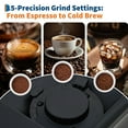 thumbnail image 6 of 20 Bar Super Automatic Espresso Machine with Built-in Grinder – 15 Adjustable Grind Settings, Integrated Milk Frother, Dual Boiler, Self-Cleaning, Removable Brewer & Milk Tank – Black Spray Paint, 6 of 7