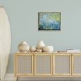thumbnail image 2 of Stupell Industries Classical Monet Green Water Lilies Landscape & Nature Painting Brown Floater Framed Canvas Art Print Wall Art, 21 x 17, 2 of 9