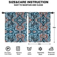 thumbnail image 2 of Blackout Kids Curtains,Blue Ethnic Paisley Pattern Childrens Insulated Curtains Set Of 2,Bedroom Essentials,Toddler Room Decor 42x54in(106x137cm), 2 of 5