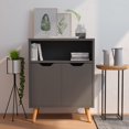 thumbnail image 1 of vidaXL Sideboard Grey 60x30x72 cm Engineered Wood, 1 of 5