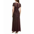 thumbnail image 2 of Adrianna Papell womens  Bead & Sequin Maxi Dress, 14, Purple, 2 of 3