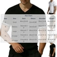 thumbnail image 2 of hlysgo Men's V Neck Shirts Short Sleeve Sweater Shirt Casual Ribbed Pullover Breathable T Shirt Black,L, 2 of 5