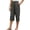 Dark Gray, variant on Luvrsol Capris for Women with Pockets Wide Leg Soft Breathable Casual Daily Cropped Trousers S-3XL