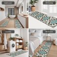 thumbnail image 5 of Brown Triangular Geometric Pattern Kitchen Rugs Sets Of 3,Kitchen Runner Rugs Non Skid Washable,Decorative Kitchen Floor Mats for Kitchen,Sink,Laundry,17"x30"+ 17"x47" + 17"x59", 5 of 6