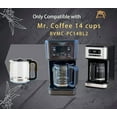 thumbnail image 2 of 14 Cups Glass Coffee Maker Replacement for Mr. Coffee 14 cups coffee maker BVMC-PC14, BPA-Free, Food Safe, Heat-Resistant Handle, 2 of 5