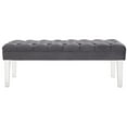 thumbnail image 4 of Modway Valet Performance Velvet Bench in Gray, 4 of 5