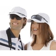 thumbnail image 4 of Baseball cap, white with integrated sunglasses, 4 of 4