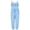thumbnail image 3 of Girls Overall Sleeveless Jumpsuits Rompers for Girls Casual V Neck Strap Rompers with Pockets Cute Teen Clothes 4T, 3 of 3