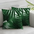thumbnail image 2 of Nawypu  Palm Leaf Tropical Plant Throw Pillow Covers  Pillow Cover with Zipper Throw Pillow Cases Double Sided Plush Pillow Covers Decorative Throw Pillows Covers for Couch Living Room 2pcs 24x24in, 2 of 6
