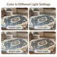 thumbnail image 7 of ODIKA 8'x10' Washable Area Rug Livingroom Vintage Distressed Boho Scroll Border Large Ornate for King Size Bedroom Under Bed, Master Suite, Non-Shedding, Easy Care, 7 of 7