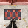 thumbnail image 5 of Evideco Orange Caroll Rubber Door Mat 24x16 Inches - Rubber Backing - Indoor Outdoor - Front Door Mat for Entryway, Porch, Patio, 5 of 6