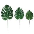 thumbnail image 3 of HEVIRGO 2Pcs Artificial Tropical Monstera Leaves Wedding Party Home Table Decoration, 3 of 4