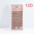 thumbnail image 1 of Extensiones de pestañas de abanico prefabricadas de diosa, pestañas naturales, volumen ruso suave, visón falso, extensiones de pestañas individuales, 12D 14D 16D 20D hola suerte unisex, 1 of 2