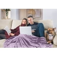 thumbnail image 6 of Utopia Bedding Fleece Blanket Twin Size Lilac 300GSM Luxury Anti-Static Fuzzy Soft Microfiber Bed Blanket (60x80 Inch), 6 of 9