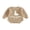 Khaki, variant on RUINIXCW Newborn Baby Girl Boy Silly Goose Outfit Knit Sweater Romper Infant Baby Girl Fall Winter Warm Sweaters Clothes Long Sleeve Letter Embroidery Bodysuit