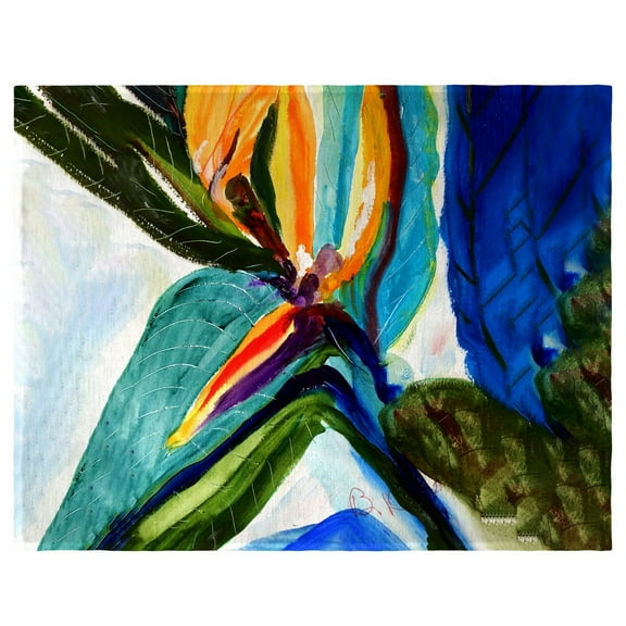 Betsydrake PM1161 14 x 18 in. Teal Paradise Place Mat - Set of 4