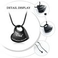 thumbnail image 3 of Constantlife Heart Cremation Jewelry for Ashes Holder Necklace for Ashes of Loved One Keepsake Urn Necklace Dad, 3 of 7