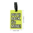 thumbnail image 2 of Unique Bargains 1 Pc PUT Pattern Luggage Tag for Travelling Yellow, 2 of 5