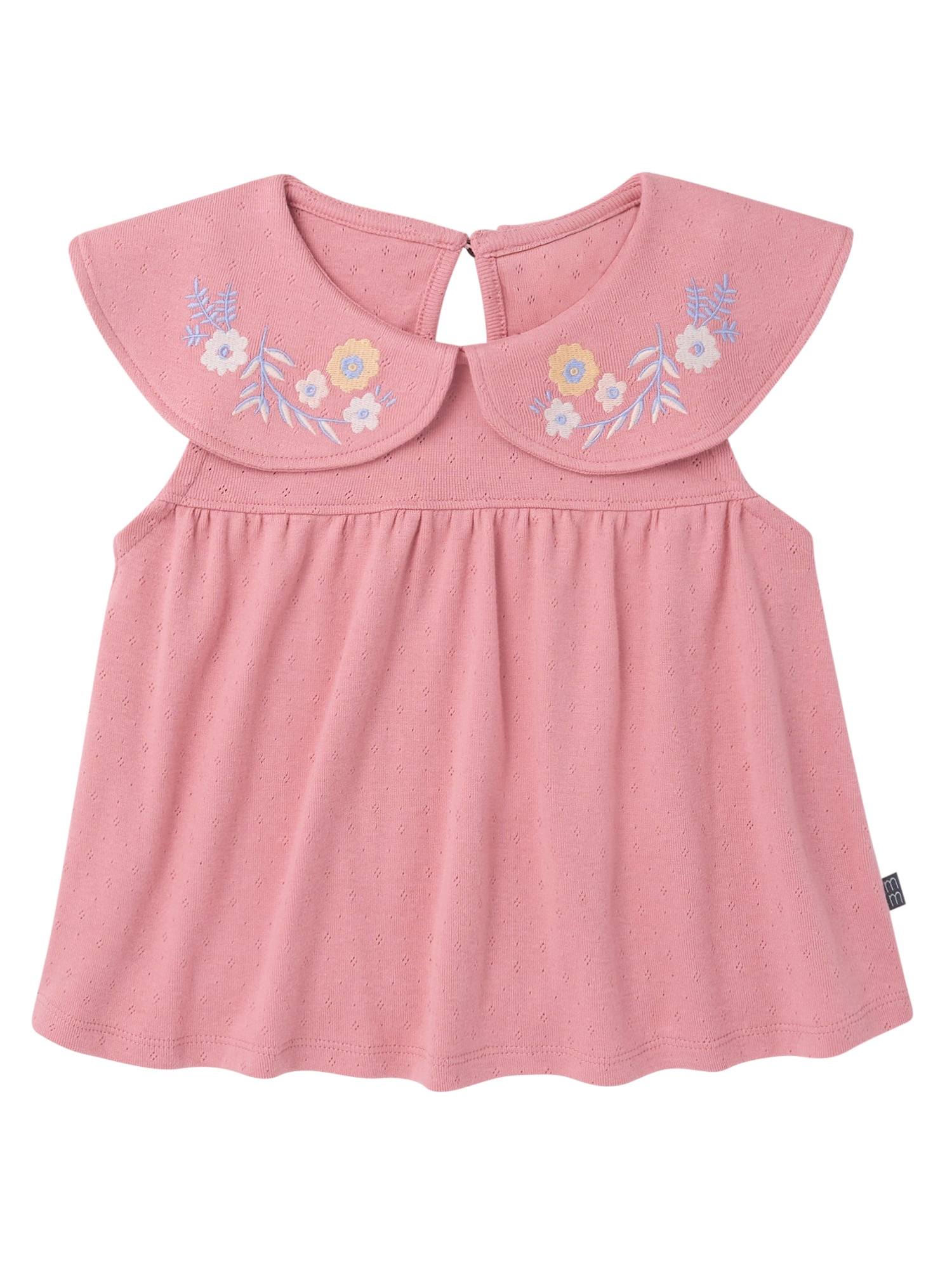 Modern Moments by Gerber Toddler Girl Peter Pan Collar Outfit Set, 2-Piece, Sizes 12 Months - 5T