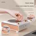 thumbnail image 2 of Retro Bluetooth Speaker, Wireless Speakers with Bluetooth Desktop CD Player, Portable Record Player Vintage Turntable Design & Lighting Music Decor Gifts for Friends, 2 of 9