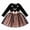 Black, variant on JIAYUE Girl's Kids Dress Black Cat Halloween Print Long Sleeves Crew Neck With Adorable Headband Dresses For Party Relaxed Fit Wear,5-6 Years