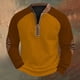 thumbnail image 1 of Blusas y camisas de manga larga con cuello redondo Sudadera con capucha de cuello redondo para hombre Jersey estampado Top de manga larga Blusa de poliéster para hombre, 1 of 3