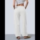 thumbnail image 5 of Pantalones Deportivos para Mujer con Cintura Elástica, Pierna y Cordón Ajustable, Estilo Palazzo Informal con Bolsillos. Gris M, 5 of 9