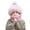 Pink, variant on CozyKids Winter Hat Scarf Neck Warmer Set With Ear For Toddlers And Children Warm Lined Cold Weather Gear