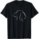 thumbnail image 1 of Camiseta para Mujer de Perro Salchicha Dachshund de Pelo Largo con Diseño en Línea, 1 of 7