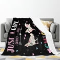 thumbnail image 2 of Yibo Just A Girl Who Loves Horses Blanket Soft Warm Horse Blanket for Girls Gift Lightweight Cozy Luxury Flannel Blankets for Couch Bed Sofa, 2 of 9