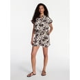 thumbnail image 3 of Time and Tru Women's Linen Blend Shorts, Sizes XS-XXXL, 3 of 6