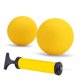 thumbnail image 1 of Pelotas de repuesto con bomba de aire, minipelota inflable de PVC resistente para voleibol 1x 35 pulgadas y 1x 5 pulgadas, 1 of 8