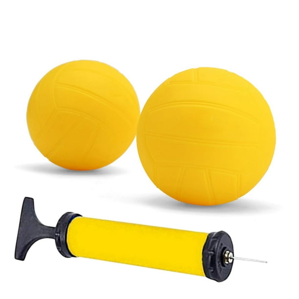 Pelotas de repuesto con bomba de aire, minipelota inflable de PVC resistente para voleibol 1x 35 pulgadas y 1x 5 pulgadas