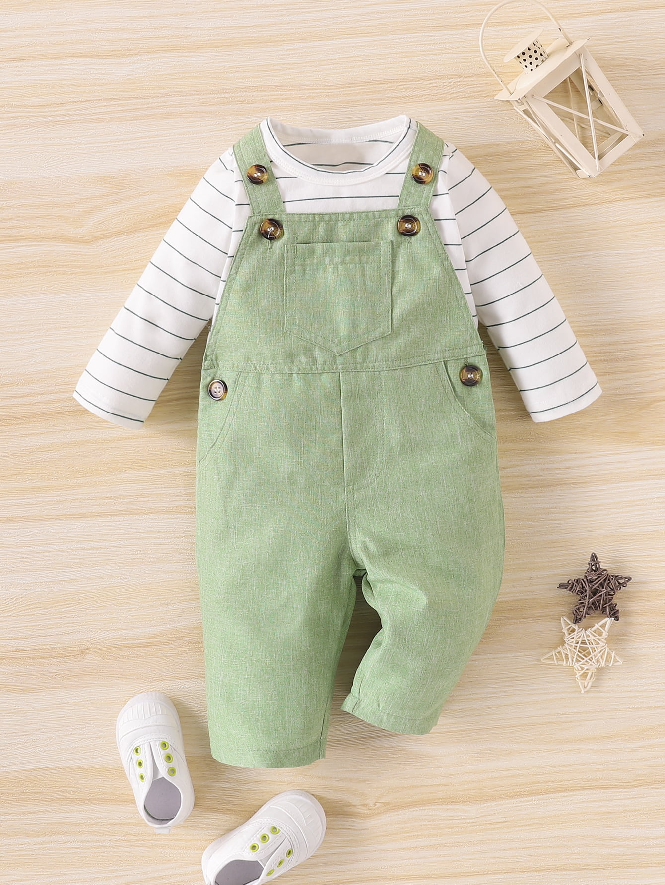 Green discount 94% Gocco dungaree KIDS FASHION Baby Jumpsuits & Dungarees Basic 