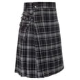 thumbnail image 6 of Simua Men's Tartan Plaid Utility Kilt | High-Waisted Pleated Skirt with Cargo Pocket Snap Fastener for Scottish Festival Casual Daily Wear, 6 of 8